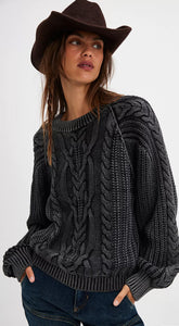 Free People Frankie Cable Sweater