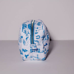 Coastal Cowboy - Western Toile Cosmetic Travel Bag