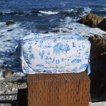 Load image into Gallery viewer, Coastal Cowboy - Western Toile Cosmetic Travel Bag