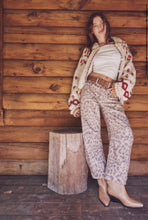 Load image into Gallery viewer, We The Free Good Luck Cheetah Printed Barrel Jeans