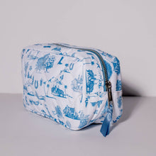 Load image into Gallery viewer, Coastal Cowboy - Western Toile Cosmetic Travel Bag