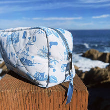 Load image into Gallery viewer, Coastal Cowboy - Western Toile Cosmetic Travel Bag