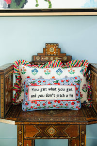 Furbish Studio - Get What You Get Needlepoint Pillow