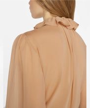 Load image into Gallery viewer, FRAME Ruffle Front Button Up Shirt in Blush