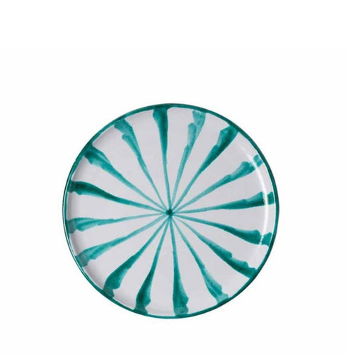 Pomelo Casa Salad Plate With Candy Cane Stripes