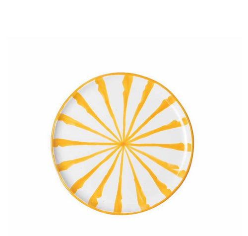 Pomelo Casa Salad Plate With Candy Cane Stripes