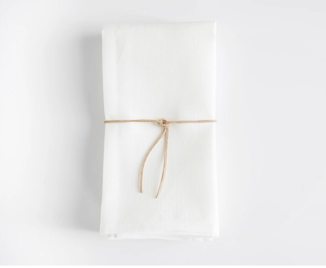 Emerald linen napkins with unfinished edge. – celina mancurti