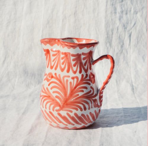 Pomelo Casa Small Pitcher Coral